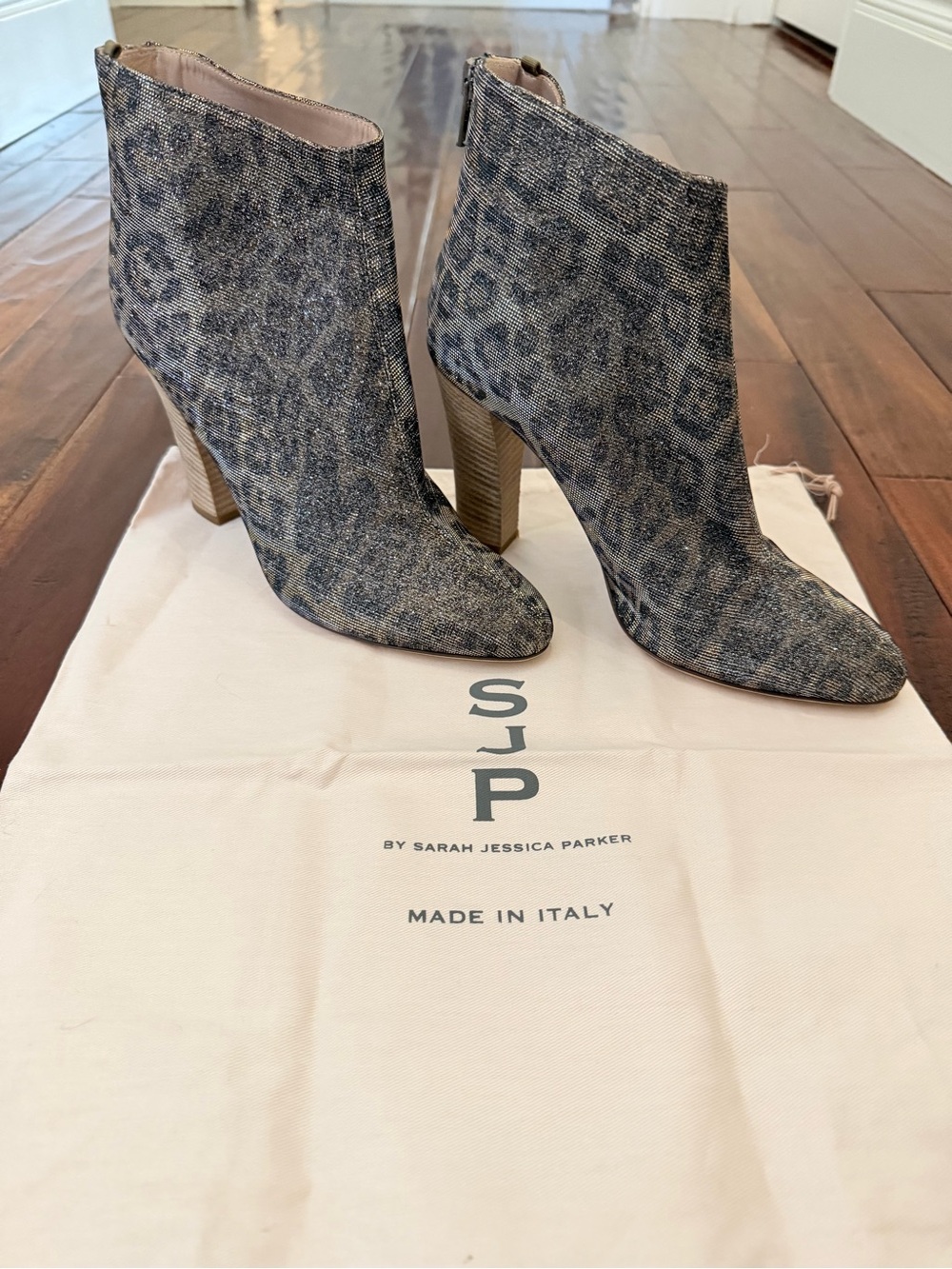 by Sarah Jessica Parker Leopard-Print Ankle Boots